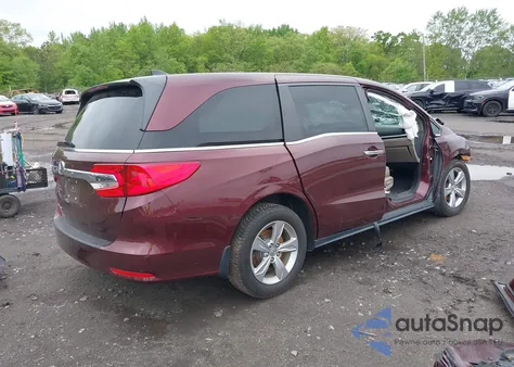 2018 Honda Odyssey Ex from USA, damaged, VIN 5FNRL6H56JB084863